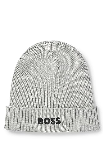 BOSS Herren Mütze Strickmütze Asic Beanie-X, Farbe:Grau, Artikel:-063 Grey von BOSS