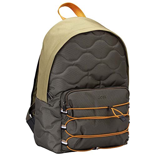 BOSS Herren Aspen_Backpack Rucksack Open Green344 One Size von BOSS