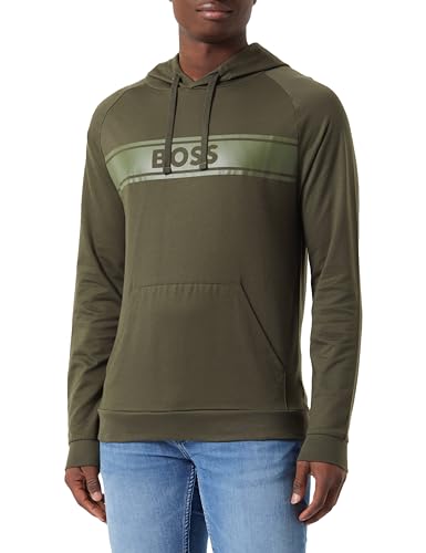 BOSS Herren Authentic Hoodie, Dark Green307, L EU von BOSS