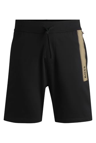 BOSS Herren Authentic Shorts aus Baumwoll-Terry mit Dégradé-Streifen – Stilvolle Badeshorts Herren von BOSS