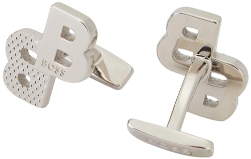 BOSS Herren B-DOUBLEB-CUF Cufflinks, Silver40, ONESIZEZE von BOSS