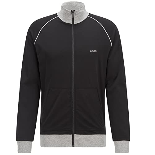 BOSS Herren B-Mix&Match Zip Jacke, Schwarz, 3XL Große Größen EU von BOSS