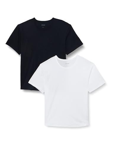 BOSS Herren B-TShirtRN 2P Comfor Zweier-Pack T-Shirts aus Baumwolle mit Logo-Stickerei Hellblau 5XL von BOSS