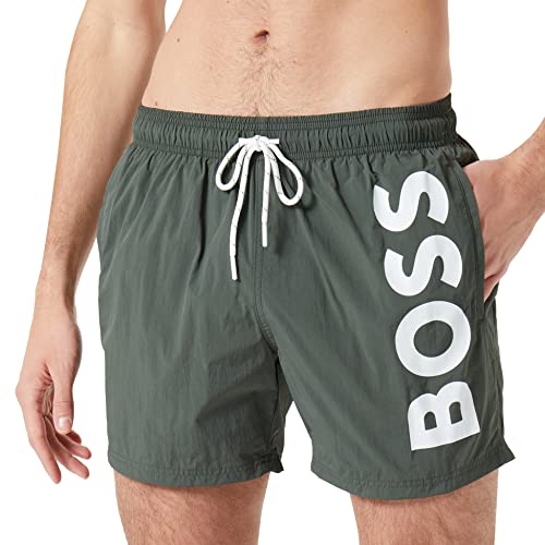 BOSS Herren Badeshorts Badehose Octopus, Farbe:Oliv, Wäschegröße:L, Artikel:-300 Green von BOSS