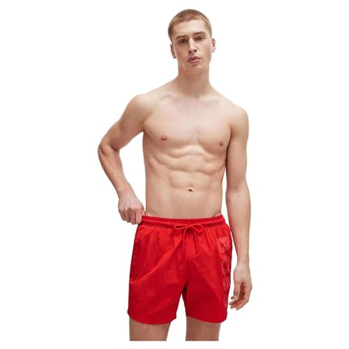 BOSS Herren Badeshorts Badehose Swimwear Octopus, Farbe:Rot, Wäschegröße:L, Artikel:-627 Bright red von BOSS