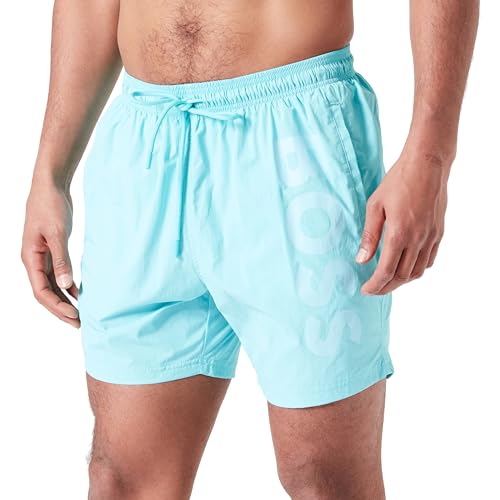 BOSS Herren Badeshorts Badehose Swimwear Octopus, Farbe:Türkis, Wäschegröße:L, Artikel:-442 Turquoise Aqua von BOSS