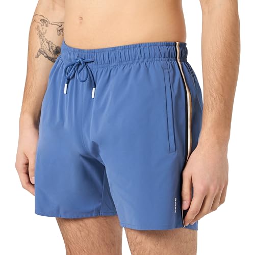 BOSS Herren Badeshorts Beachwear Swimshorts Badehose Iconic, Farbe:Blau, Artikel:-479 Blue, Größe:L von BOSS