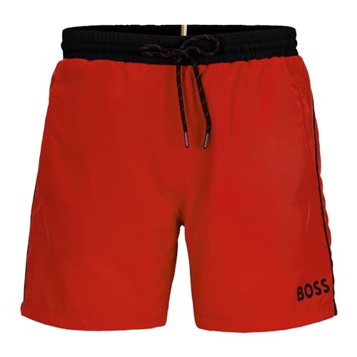 BOSS Herren Badeshorts Beachwear Swimshorts Badehose Starfish, Farbe:Rot, Artikel:-627 Bright red, Größe:L von BOSS