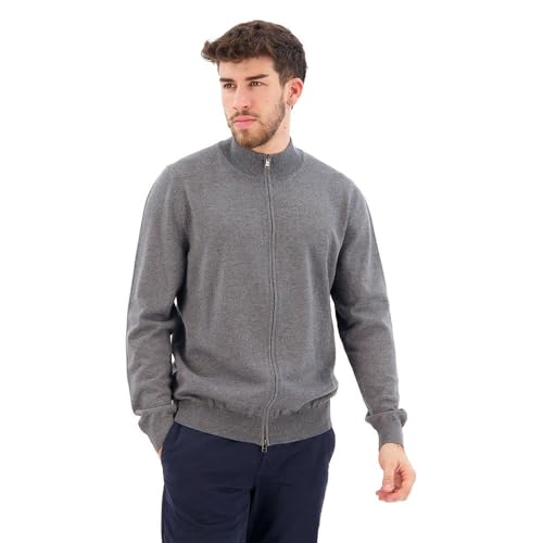BOSS Herren Balonso-L Regular-Fit Strickjacke aus Schurwolle mit Logo-Stickerei Grau XL BOSS Herren Balonso-L Regular-Fit Strickjacke aus Schurwolle mit Logo-Stickerei Grau XL von BOSS