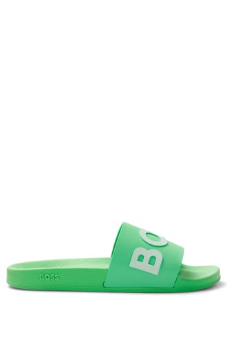 BOSS Herren Bay_it_Slid_rblg Slipper, Open Green341, 39 EU von BOSS