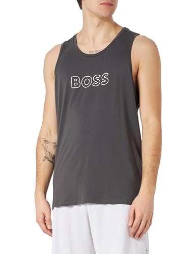 BOSS Herren Beach Tank Top, Medium Grey32, L EU von BOSS