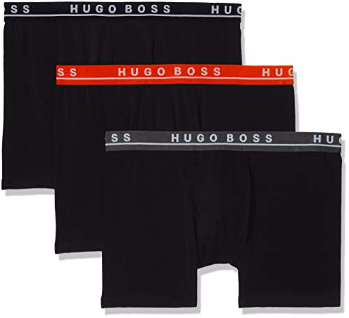 BOSS Herren Boxer Brief 3P CO/EL Boxershorts, Open Miscellaneous963, S von BOSS