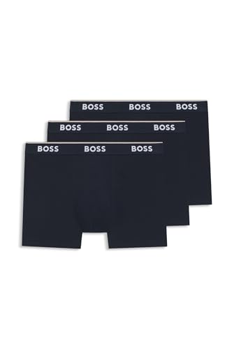 BOSS Herren Boxer Briefs, 3er Pack, Open Blue 480, XXL von BOSS