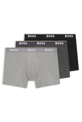 BOSS Herren Boxer Briefs, 3er Pack, Open Grey 061, L BOSS Herren Boxer Briefs, 3er Pack, Open Grey 061, L von BOSS