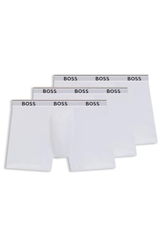 BOSS Herren Briefs 3p Co/EL Boxershorts, New - White100, S EU BOSS Herren Briefs 3p Co/EL Boxershorts, New - White100, S EU von BOSS