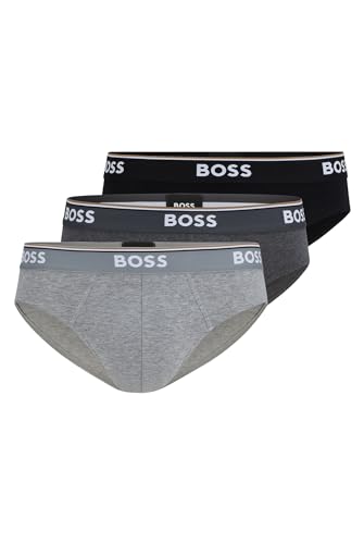 BOSS Herren Brief, 3er Pack Power, Open Grey, XL von BOSS