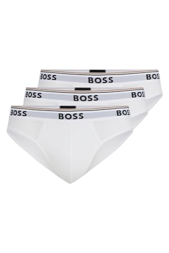 BOSS Herren Brief, 3er Pack Power, White, S von BOSS