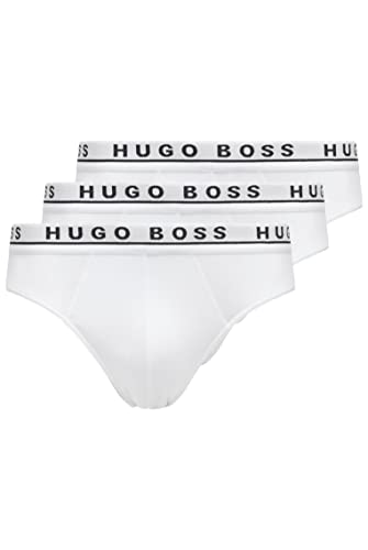 BOSS Herren Brief 3p Co/EL Slips, White (-100), L EU von HUGO BOSS