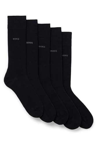 BOSS Herren Business-Socken, Soft-Cotton, 5er Pack schwarz, 39-42 von BOSS