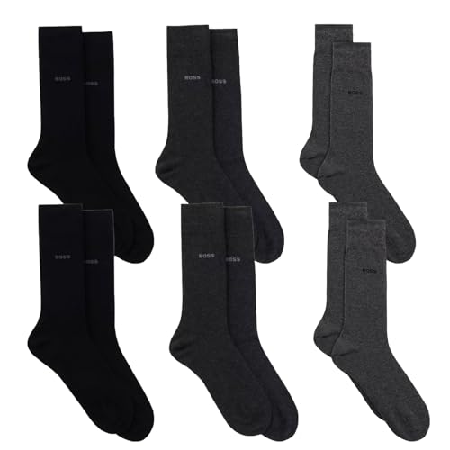 BOSS Herren Business-Socken, Soft-Cotton, 6er Pack sortiert, 43-46 BOSS Herren Business-Socken, Soft-Cotton, 6er Pack sortiert, 43-46 von BOSS