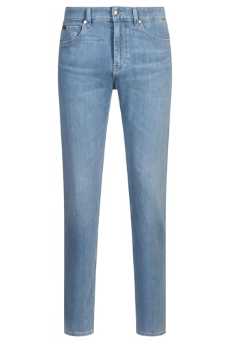 BOSS Herren C-Delaware Delaware Slim-Fit Jeans aus blauem italienischem Denim Blau 33/34 von BOSS