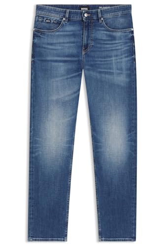 BOSS Herren C-Delaware Delaware Slim-Fit Jeans aus komfortablem Stretch-Denim in Blau Blau 34/34 von BOSS