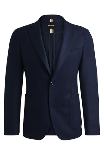BOSS Herren C-Hanry-J-233 Slim-Fit Sakko aus Stretch-Jersey mit Woll-Anteil Dunkelblau 52 BOSS Herren C-Hanry-J-233 Slim-Fit Sakko aus Stretch-Jersey mit Woll-Anteil Dunkelblau 52 von BOSS