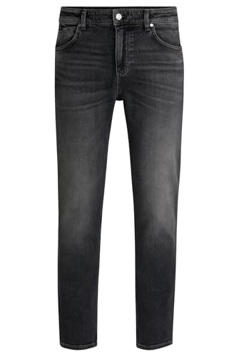 BOSS Herren C-Re.Maine Maine Regular-Fit Jeans aus bequemem schwarzem Stretch-Denim Anthrazit 31/32 BOSS Herren C-Re.Maine Maine Regular-Fit Jeans aus bequemem schwarzem Stretch-Denim Anthrazit 31/32 von BOSS