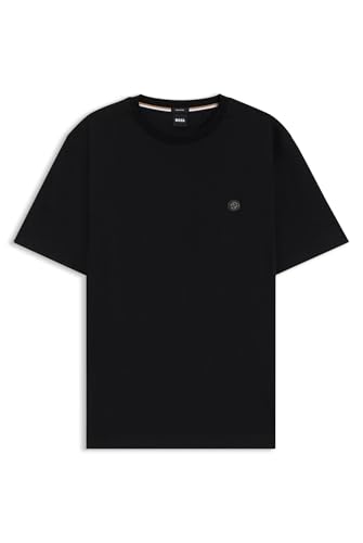 BOSS Herren C-Taut 01 Regular-Fit T-Shirt aus Baumwolle mit Double-B-Monogramm Schwarz001 M BOSS Herren C-Taut 01 Regular-Fit T-Shirt aus Baumwolle mit Double-B-Monogramm Schwarz001 M von BOSS