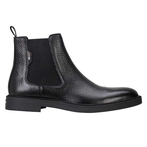 BOSS Herren Calev_Cheb_gr Chelsea_Boot, Black, 45 EU von BOSS