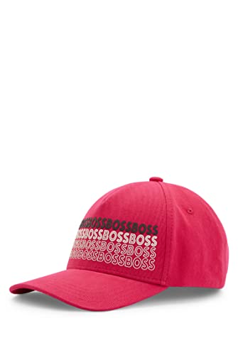 BOSS Herren Cap-HIGH TECH PREP Cap aus Baumwoll-Twill mit Logo-Print Pink Stck von BOSS