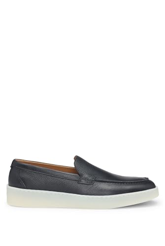 BOSS Herren Clay tb Loafer, Dark Blue, 45 EU von BOSS