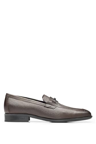 BOSS Herren Colby prhw Loafer, Dark Brown, 39.5 EU von BOSS