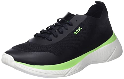 BOSS Herren Dean_Runn_kn Sneaker, Black3, 40 EU von BOSS