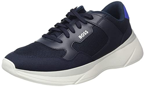 BOSS Herren Dean_Runn_memx Sneaker, Open Blue464, 44 EU von BOSS