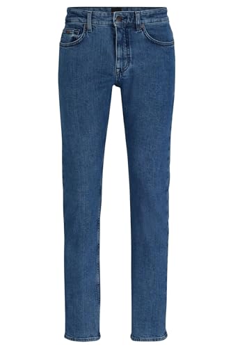 BOSS Herren Delaware BC-C Blaue Slim-Fit Jeans aus bequemem Stretch-Denim Blau 32/30 von BOSS