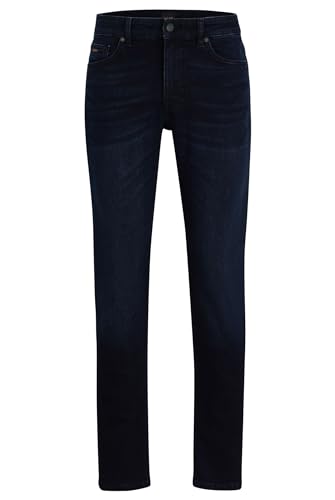 BOSS Herren Delaware BC-C Blaue Slim-Fit Jeans aus bequemem Stretch-Denim Dunkelblau 30/32 von BOSS