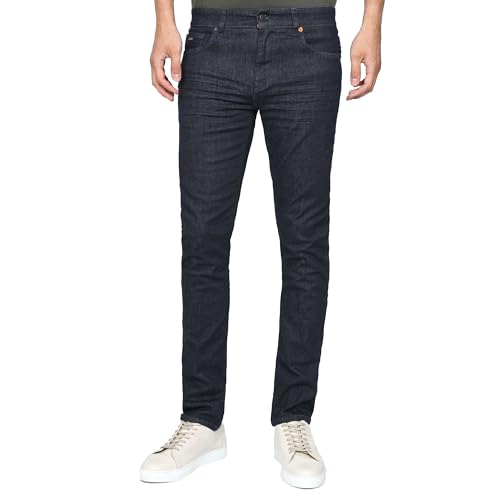 BOSS Herren Delaware BC-L-P Blaue Slim-Fit Jeans aus besonders elastischem Denim Dunkelblau 32/34 von BOSS