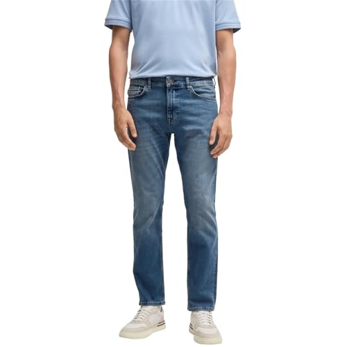 BOSS Herren Jeans_Trousers Delaware BO 10263385 02, Medium Blue427, 34W / 30L von BOSS