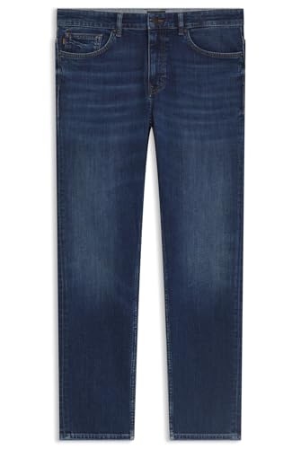 BOSS Herren Delaware BO Delaware Slim-Fit Jeans aus komfortablem Stretch-Denim in Blau Blau 38/34 von BOSS