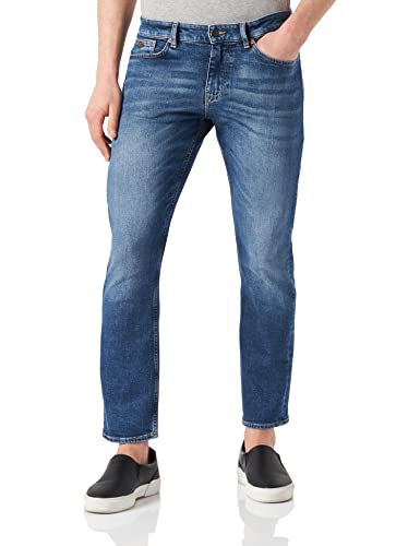 BOSS Herren Delaware BC-L-C Blaue Slim-Fit Jeans aus bequemem Stretch-Denim Blau 33/36 von BOSS