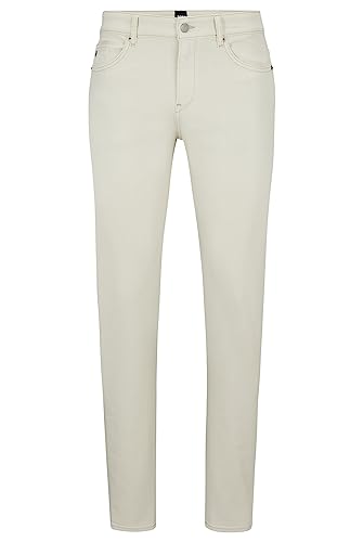 BOSS Herren Delaware3-1 Slim-Fit Jeans aus besonders softem italienischem Denim Weiß 36/32 BOSS Herren Delaware3-1 Slim-Fit Jeans aus besonders softem italienischem Denim Weiß 36/32 von BOSS