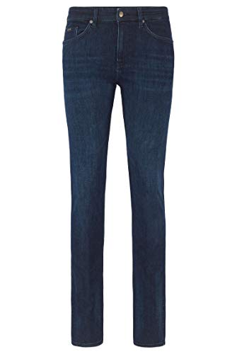 BOSS Herren Delaware3 Blaue Slim-Fit Jeans aus italienischem Denim mit Kaschmir-Haptik BOSS Herren Delaware3 Blaue Slim-Fit Jeans aus italienischem Denim mit Kaschmir-Haptik von BOSS