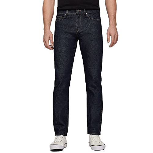 BOSS Herren Delaware3 Dunkelblaue Slim-Fit Jeans aus bequemem Stretch-Denim Blau 33/30 von BOSS