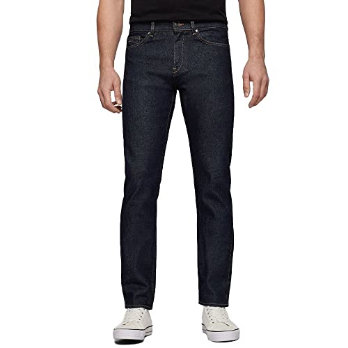 BOSS Herren Delaware3 Dunkelblaue Slim-Fit Jeans aus bequemem Stretch-Denim Blau 36/36 von BOSS