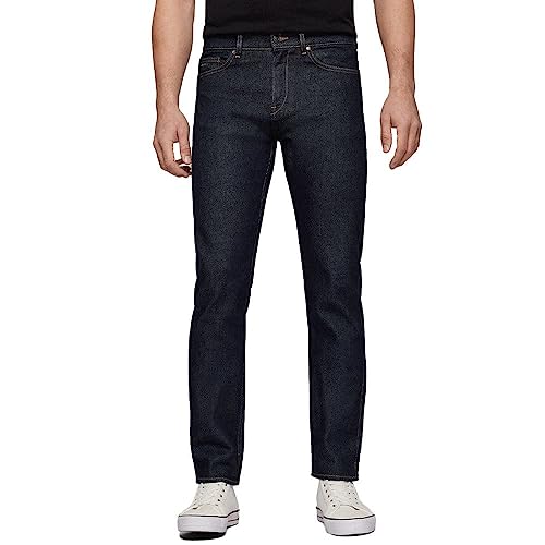 BOSS Herren Delaware3 Dunkelblaue Slim-Fit Jeans aus bequemem Stretch-Denim Dunkelblau 32/32 von BOSS