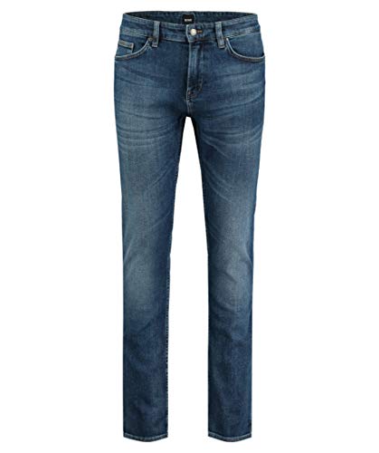 BOSS Herren Delaware3 Slim-Fit Jeans aus italienischem Stretch-Denim von BOSS