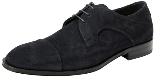 BOSS Herren Derrek_Derb_sdctly Derby, Dark Blue401, 42.5 EU von BOSS