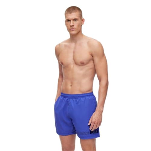 BOSS Herren Dolphin Badehose, Bright Blue431, S von BOSS