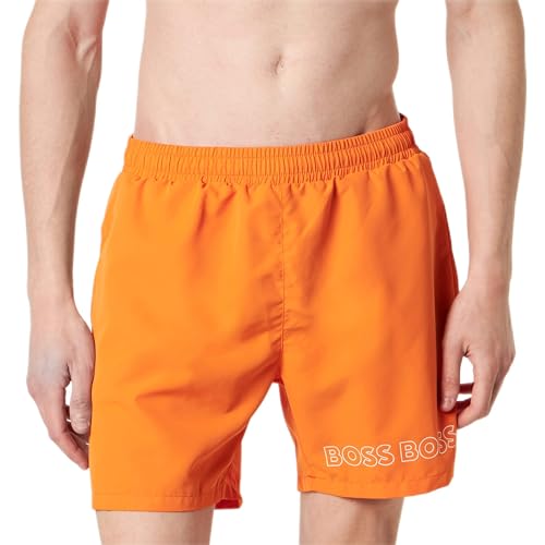 BOSS Herren Dolphin Badehose, Bright Orange829, M von BOSS